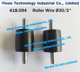 418.094 edm Roller Wire Ø30/2° A515 Pulley wire pick up 30mm-2dg. for Agie AC150,AC170,AC370 wirecut edm 24.02.647 edm wear parts 418.094.9