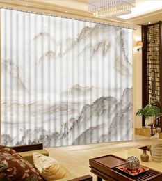 3D Blackout Curtains Marble surf peaks Window Curtain Living Room Bedroom Kitchen Cortinas Modern Home