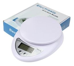 60pcs 5kg Home Household Portable LCD Screen Electronic Digital Kitchen Food Diet Postal Weight Scale Balance 5000g x 1g B05 Free DHL SN1337