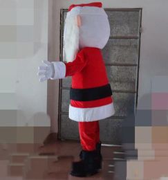 2018 Hot sale mini fan inside the head Father Christmas mascot costume for adult Santa Claus cartoon costume