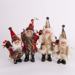 Christmas Santa Claus Doll Toy Christmas Tree Hanging Ornaments Decoration Exquisite For Home Xmas Happy New Year Gift