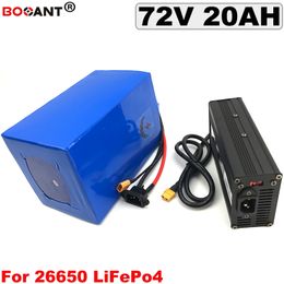Rechargeable 3.2V LiFePo4 Lithium Battery 72V 20AH for Bafang 1500W Motor Electric bike Battery 72V +5A Charger Free Shipping