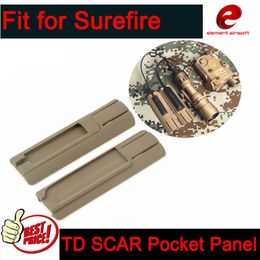 Element AirsoftTD SCAR POCKET PANEL Pocket Panel Remote Flashlight Switch Rail Pads Set For PEQ SF/NE Lights For 20mm Rail Remote Switch