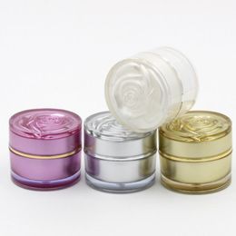 5g 10g 15g Golden Purple Acrylic Plastic Empty Packaging Jars New Style Top Grade Cosmetic Cream Containers LX3197