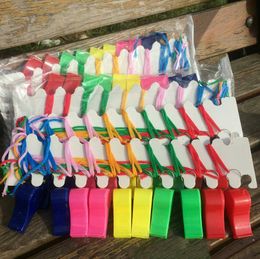 New Colourful Lovely Chic Plastic Whistle Cheap Popular Noise Maker Sport Game Party Christmas Whistles LX3418