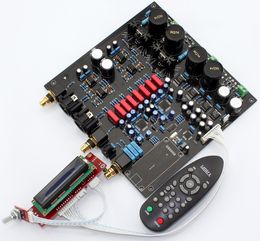 AK4497EQ *2 + AK4118 soft control DAC decoder board with LCD display /Remote control ( Without AK4497 Chip and U8 Daughter card)