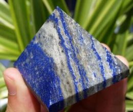 Natural Lapis Lazuli Quartz Crystal Pyramid Healing China 40mm