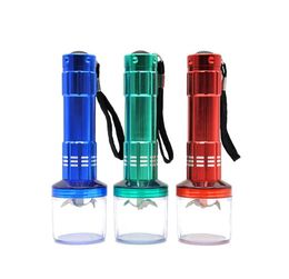 Aluminium alloy electric metal smoke lighter creative manual flashlight cigarette cutter