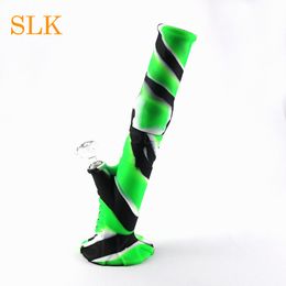 Silicone Pipe Glass Pipe Straight Tube SILICLAB Water Bong Cheap Electric Dab Rig for Dabber China Wholesale