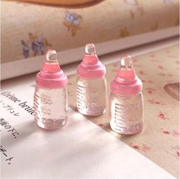 Resin Bottle Toy accessories Novelty Items drink Mini - colored milk bottles DIY children's toys simulation parts