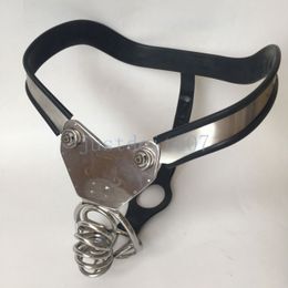 Chastity Devices Summer Redesigned Pierced Cage T-type Male Stainless Steel Chastity Belt Device #R54