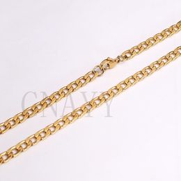 wholesale Jewellery 5pcs lot in bulk gold stainless steel NK Chain link necklace thin Jewellery for women boy men gifts