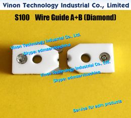 d=0.26mm S100 edm Wire Guide A+B Diamond 3083330, Upper Split Wire Guide AB 0.26mm 0204525 for AQ,A,EPOC series J03585A wire cut machine