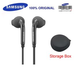 -SAMSUNG écouteur EO-EG920 filaire avec boîte de stockage noire fiche de 3,5 mm In-Ear Gaming Casques Soutien Galaxy S8 S8P S9 S9P