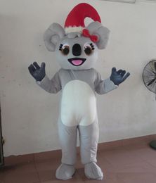 2018 High quality hot plush christmas koala bear mascot costume for adult to wear party holiday