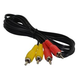 1.8m 6ft 2RCA Audio Video AV Cable Cord Lead for NES DHL FEDEX UPS FREE SHIPPING