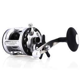 YUMOSHI 12 + 1 Ball Bearings High Speed Cast Drum Fishing Reel With ultra-thin body suit for Ocean Beach/Boat/River Fishing