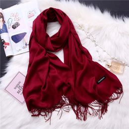 Fashion 2018 new spring winter scarves for women shawls and wraps lady pashmina pure long cashmere head scarf hijabs stolesto904