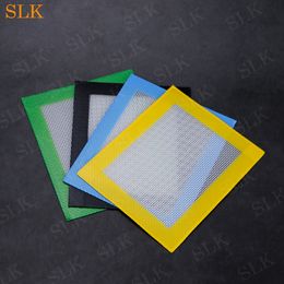 Silicone rubber mats glass fiber wax dab pad 14*11.5 cm 11*8.5 cm cheap price rolling sheet