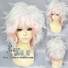 Danganronpa Dangan-Ronpa Nagito Komaeda Fashion Short Hair Cosplay Party Wig