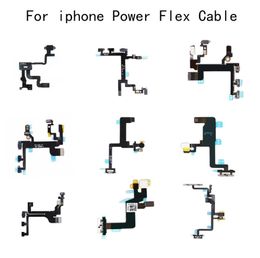 New For iPhone 5 5S 5C SE 6 6S Plus 7 7Plus 8 8Plus iPhone X Power Switch On Off Button Key Flex Cable Ribbon Flex Cable Replacement Parts