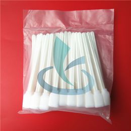 DHL free shipping 500pcs/lot Best quality 130mm long 100pcs Roland Mimaki Flora large format solvent printer DX5 head cleaning swab foam tip