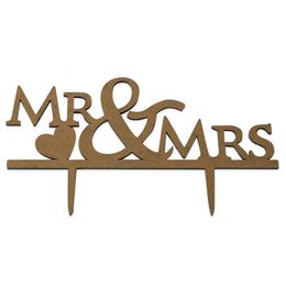 Cake tool Mr Mrs English Letter Wedding Cake Inserted Card Decoration Add much romantic atmosphere to your life