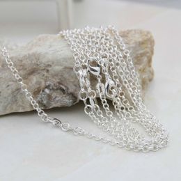 The Price Of WHOLESALE 10PCS Silver Plated Necklace Links Rope Snake Chains With Lobster Clasp Fit For DIY Jewellery Necklaces 16-30 Inch