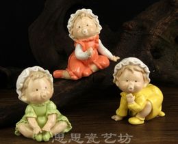 mini ceramic cute nipple Kids Room boy baby creative home decor crafts room decoration handicraft figurine wedding decoration