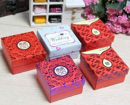 500 PCS 6.5 x6.5 x3.8 cm new European boxes creative wedding candy box gift box