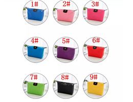 candy color Travel Makeup Bags Women's Lady Cosmetic Bag Pouch Clutch Handbag Hanging Jewelry Casual Purse 2018
