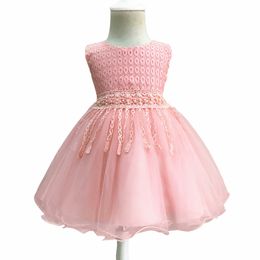 Little Girls Dresses 2018 Infant Children Birthday Baptism tutu Princess Dress For Baby Girl Clothes 0 1 2 years Kids Clothing