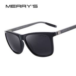 MERRY'S Unisex Retro Aluminum Sunglasses Polarized Lens Vintage Sun Glasses For Men/Women S'8286