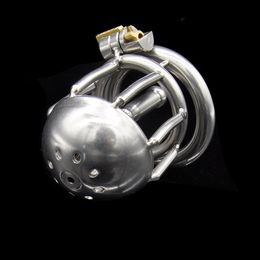 Stainless Steel Cock Cage Male Chastity Device Urethral Sounding Catheter Penis Lock Belt Peniss Ring Sex Products