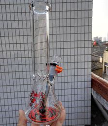 New famous brand beaker bongs glass bong 10" Rasta water pipes oil rig 18.8mm joint headshop glass pipe