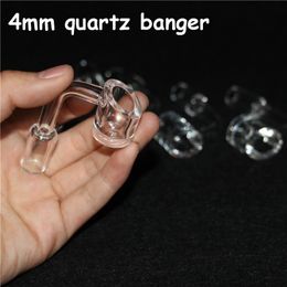 hand tools 4mm thick club bangers domeless quartz nail 14mm male female 90 Degrees 100% real Banger Nails tool