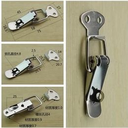 2 packages free mail direct to 304 stainless steel box buckle wooden case, spring buckle tool box, heat box, padlock buckle.