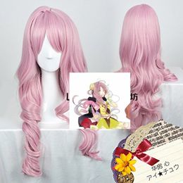 ICHU kokoro hanabusa Cherry Pink Cosplay Halloween Party Hair Wig