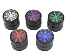 Newest Lighting Metal Grinder Smoking Tools Accessories 50mm OD 4 Layers Herbal Tobacco Cigarette Abrader Crusher Aluminum Alloy