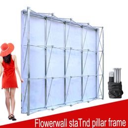 Aluminium Flower Wall Folding Stand Frame for Wedding Backdrops Straight Banner Exhibition Display Stand Trade Advertising Show