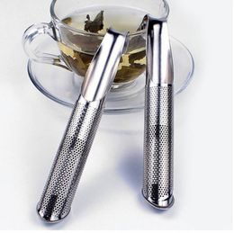 Hot sell Stainless Steel Pipe Design Strainer Tea Infuser Touch Feel Good Holder Tool Tea Spoon Infuser Philtre Sticks Kitchen Accessories
