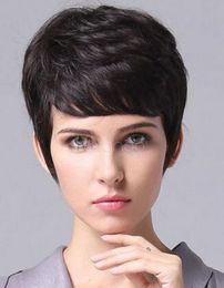 Black Short Hair Wigs For Women Fashion Wavy Wigs