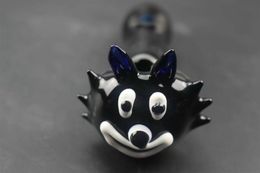 Black cartoon Glass pipe glass bongs