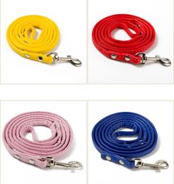 120cm pet leashes for small puppy middle dogs dog training leads harness pu leather collars leashes accessories wholesale
