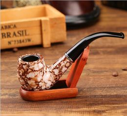 A substitute for marble resin pipes for men to Philtre pipes, acrylic, bent handle, and wooden pipes.