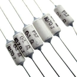 Resistors Japan FUKUSHIMA Fever Amplifier Resistance 1W 0.1R White Audio resistance