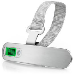 Mini digital hand luggage scale handheld LCD screen electronic scale electronic crane scale 50kg capacity weighing device