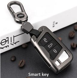 Car key wallet protective case Cover Zinc alloy For Volkswagen VW Tiguan MK2 2017 2018 2016 Car Accessories