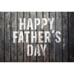 Vintage Dark Wooden Wall Happy Father's Day Backdrop Photography 3rd Sunday of June Dad's Party Themed Photo Booth Background