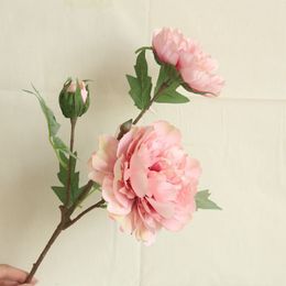 10pcs/lot Single branch peony Chinese artificial flower manufacturer home decoration wedding holding flower road lead wall